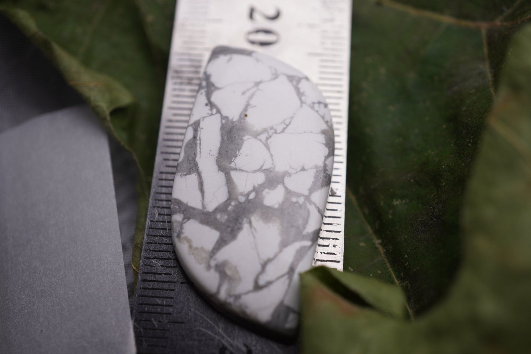 Minerali & Pietre curative: Howlith    Cabochon 43ct  ab 1.- – Nuovo e nell'imballaggio originale da Eschenbach SG venduto da topstone 2
