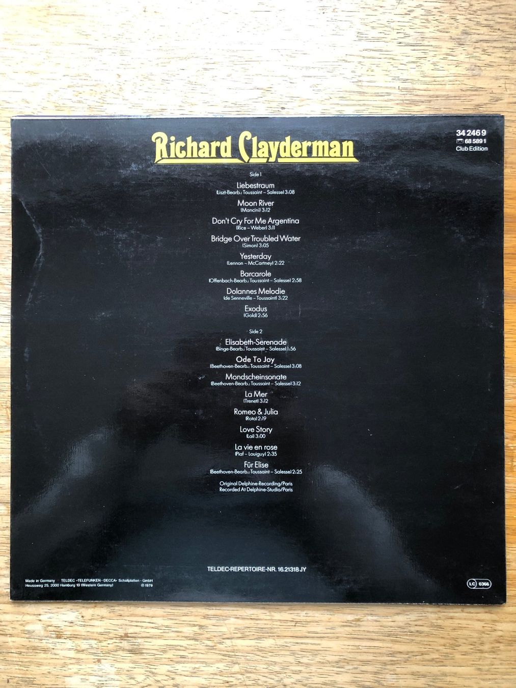 Dischi in vinile: Richard Claydermann - Träumerei (LP) – Usato da Grenchen venduto da Kogi7 1
