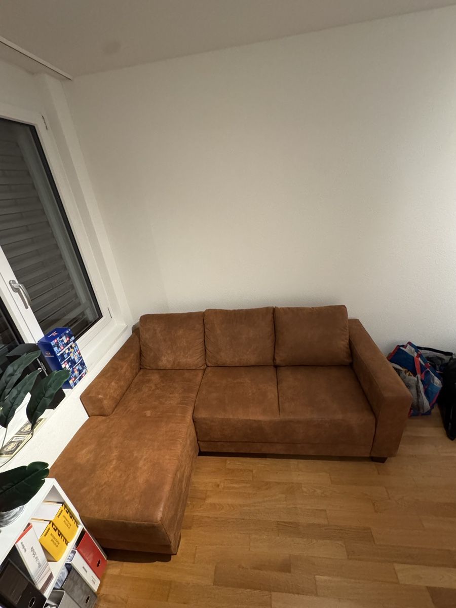 Sofas: Ecksofa, braun – D'occasion à Würenlingen par jonasmer1998 1