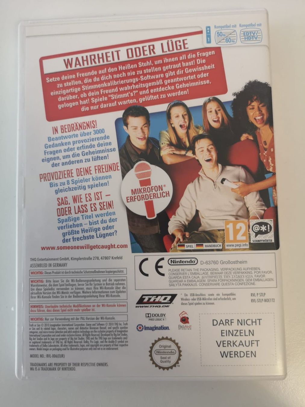 Nintendo Spiele: Stimmt's? Wahrheit oder Lüge (Wii) – Gebraucht aus Herisau von Seyashop1 2