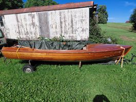Holzboot Deko