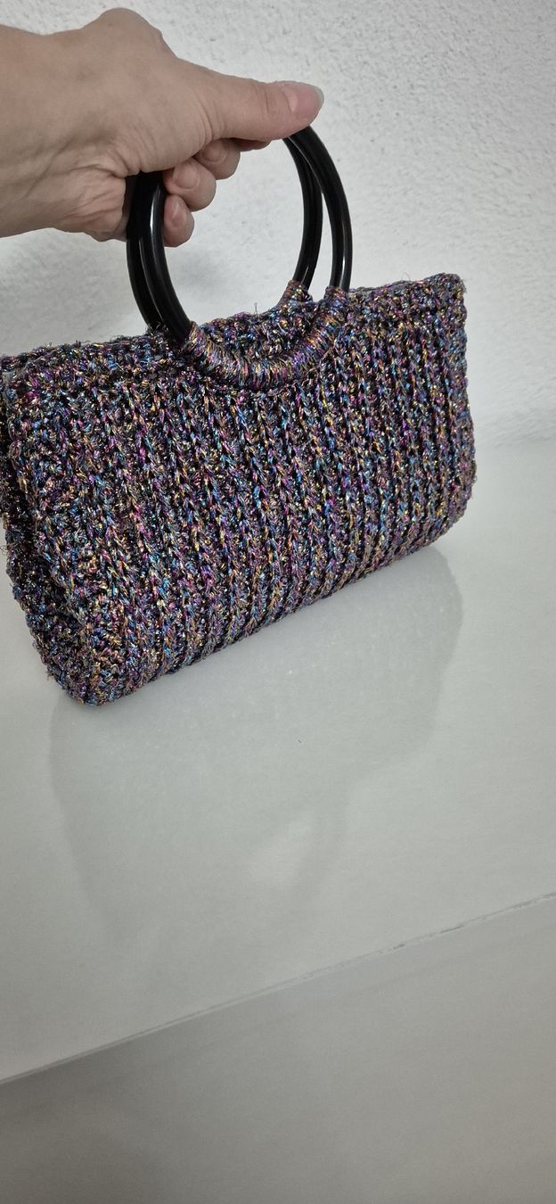 Sacs femmes: Handgemachte Tasche RAINBOW mit Glitzerfäden – Neuf avec emballage d'origine à Ittigen par ann_6qvq 2