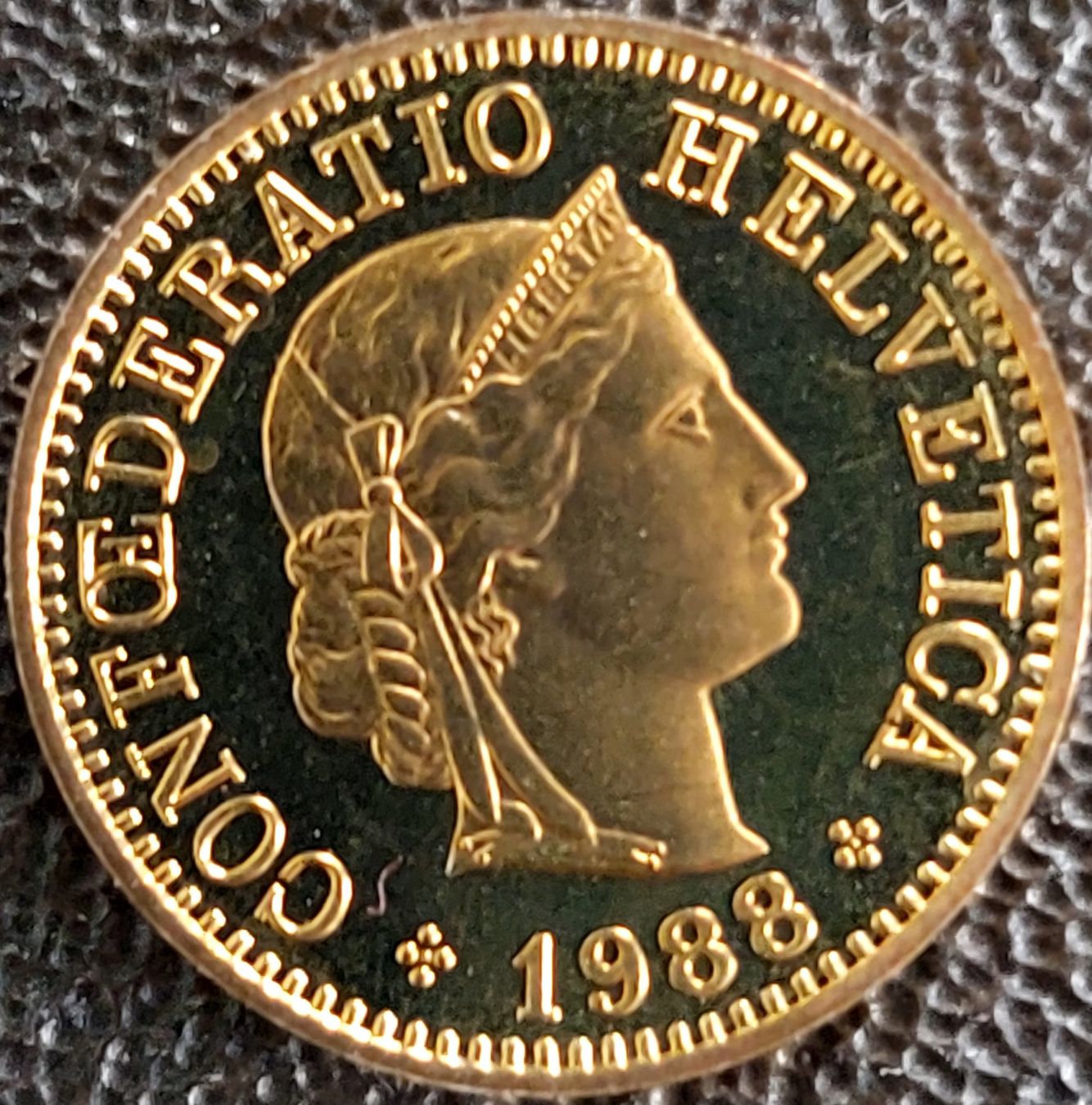 Tutti le monete: 5 Rappen 1988 stgl. / aus Münzsatz – Nuovo (secondo la descrizione) da Arch venduto da coinsandmore