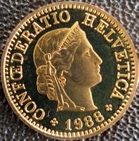 5 Rappen 1988 stgl. / aus Münzsatz