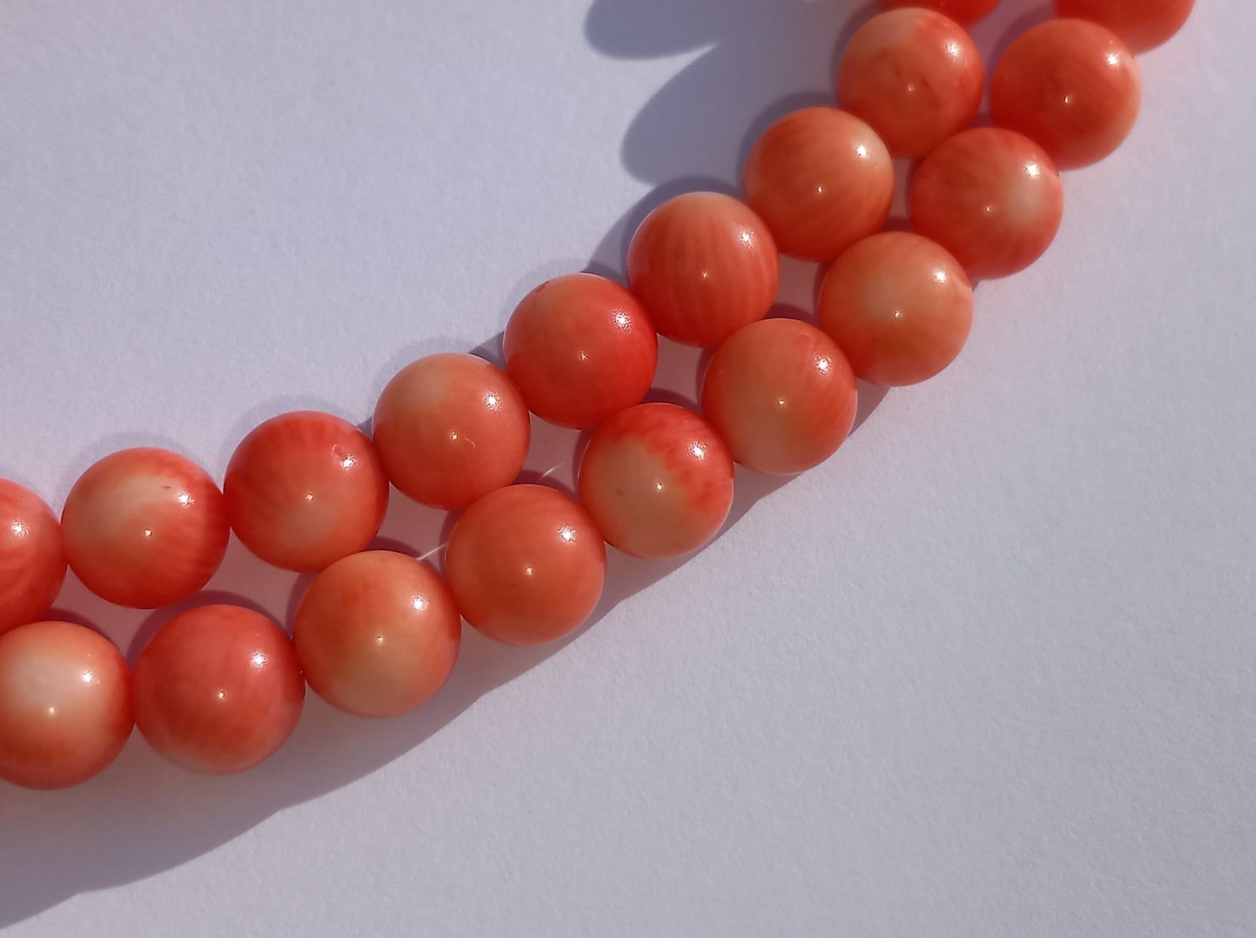 Catenine: Neue Korallen Kette DM 7.6mm – Nuovo (secondo la descrizione) da Winterthur venduto da Jopf1 5