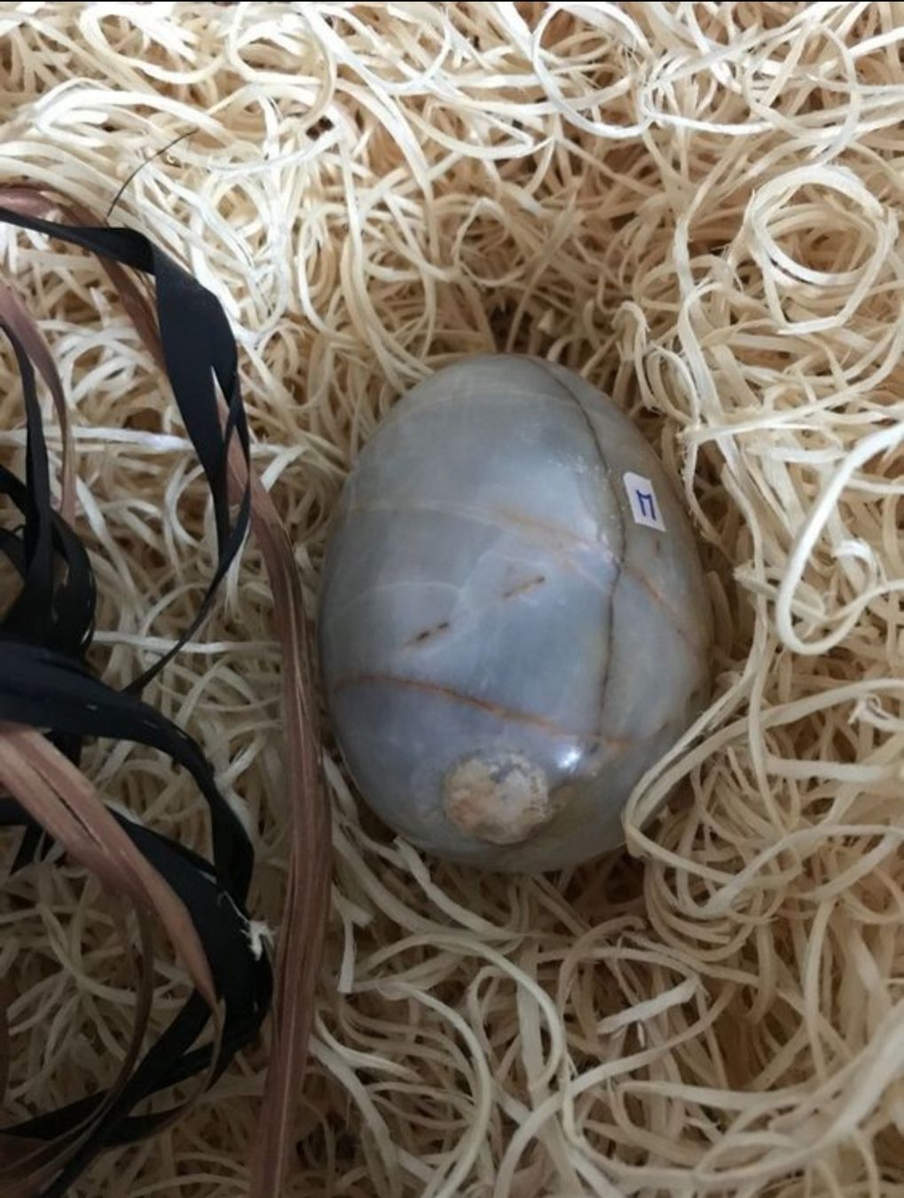 Minerali & Pietre curative: EI / EIER AUS STEIN / STEINEI - BEIGE. – Usato da Buchs AG venduto da Cuescu 2