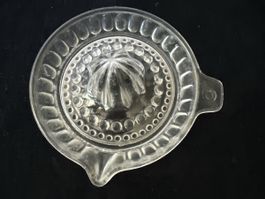 Vintage Glas-Zitruspresse, Entsafter für frische Säfte!