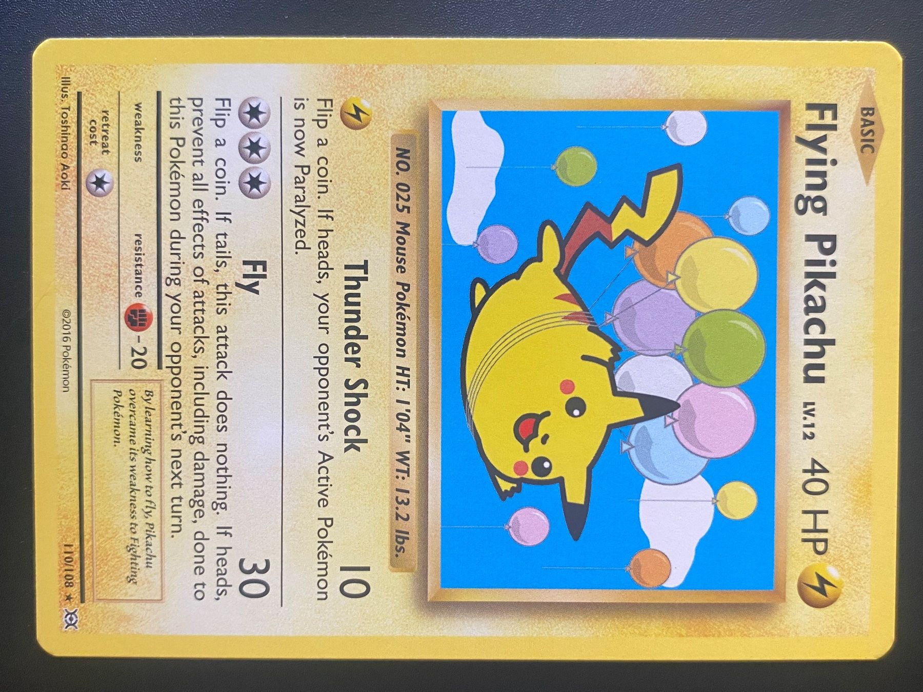 Pokémon Carte collezionabili: Flying Pikachu (110/108) - Evolutions - NM+ - EN – Nuovo (secondo la descrizione) da Yverdon-les-Bains venduto da Prismea
