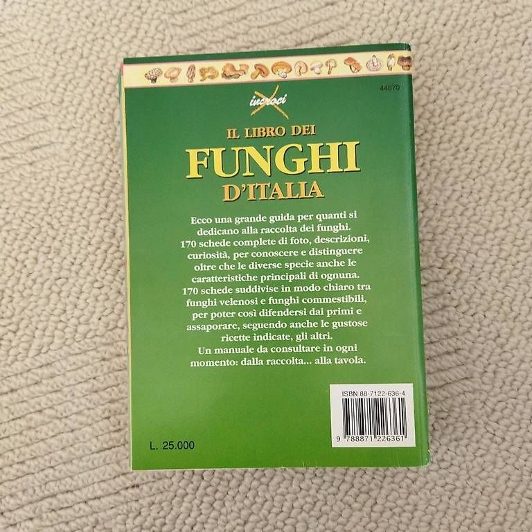 Libri: Il Libro Dei Funghi D`italia - Antonio Testi – Usato da Kollbrunn venduto da Rompecabeza 1