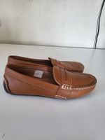 Ralph Lauren tan leather driving shoes, size 38 boys or Men