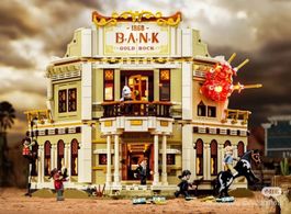 LUMIBRICKS-14013-WildWest-Banküberfall-Top-Klemmbausteinset