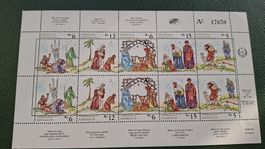 Feuille de timbres Venezuela Noël 1989 état neuf bloc