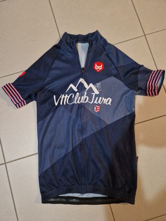 Maillot vélo VTT club Jura taille 10/12 ans