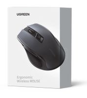 Ugreen Ergonomische Wireless Maus, 2,4G 4000 Dpi, schwarz