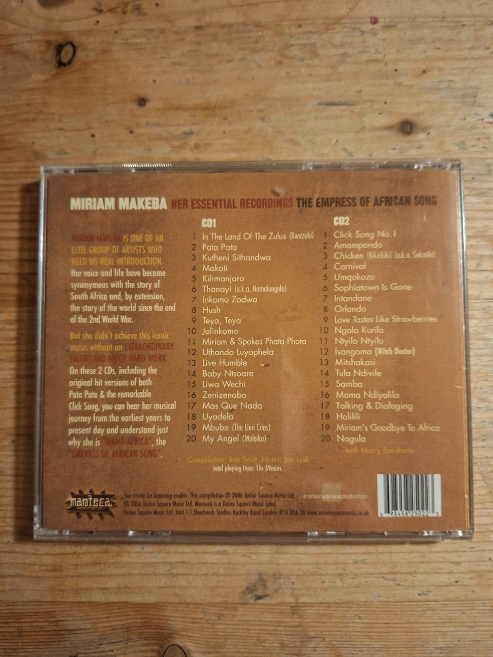 CD: Miriam Makeba "her essential recordings" docd – Usato da Schwarzenburg venduto da Ralfi1 1
