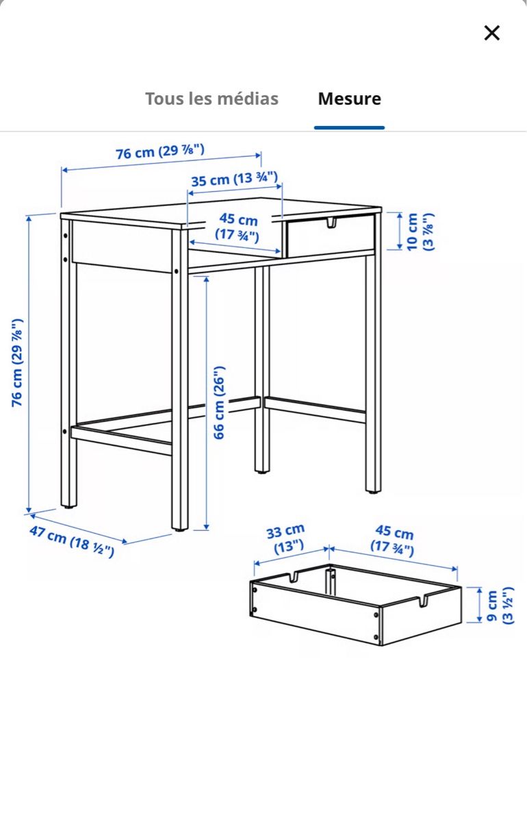 Ikea Tavoli da trucco: Coiffeuse Bambou IKEA – Nuovo (secondo la descrizione) da Neuchatel venduto da Mia_G 1