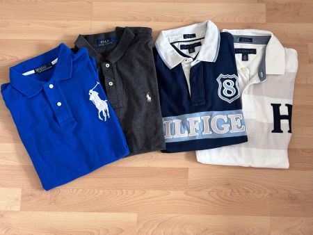 4 Polo Shirts Ralph Lauren Tommy Hilfiger Grösse L