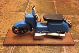 Räucher schwalbe Simson Räuchermännchen blau holz kerzen