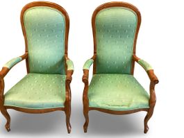 2 Armlehnstühle/Fauteuils im Louis-Philippe-Stil
