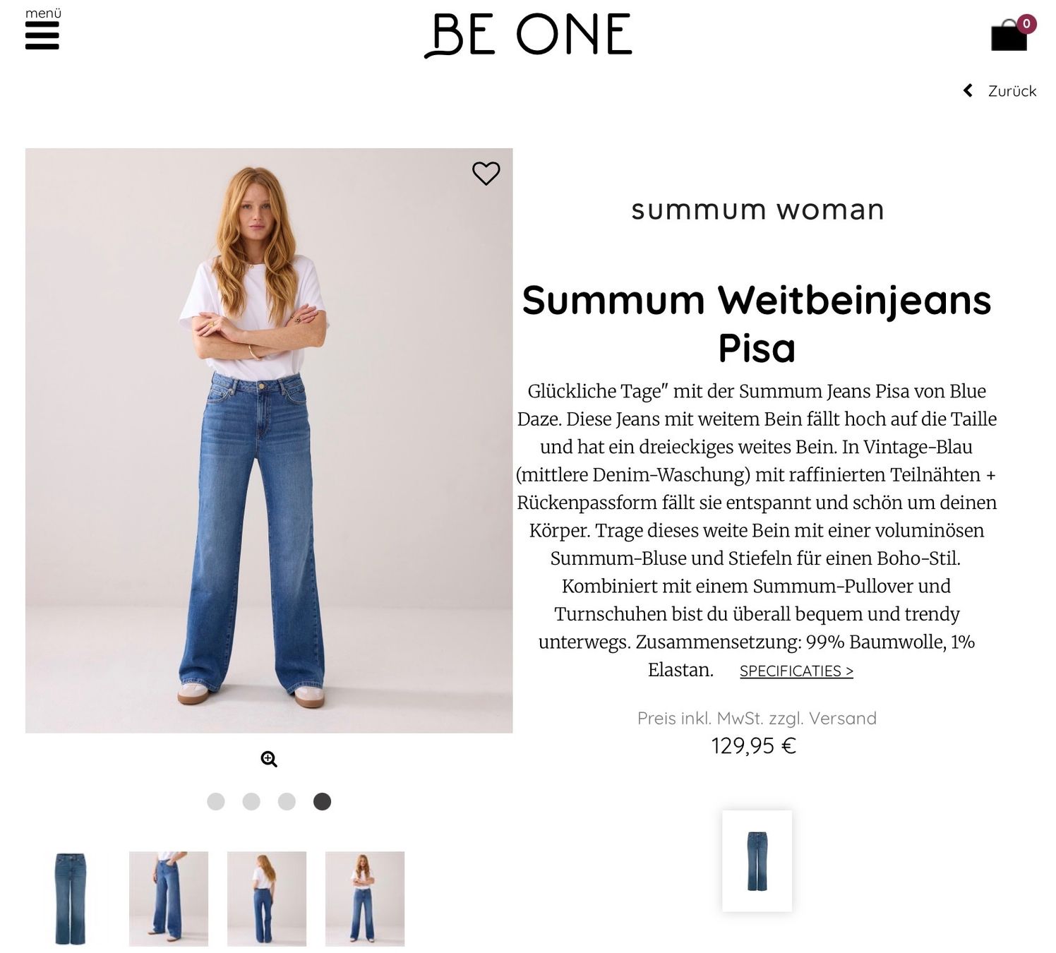 Mos mosh Jeans: Summum Jeans wide leg, Gr. 38 – Nuovo e nell'imballaggio originale da Kreuzlingen venduto da shopaholicatheart_3 3