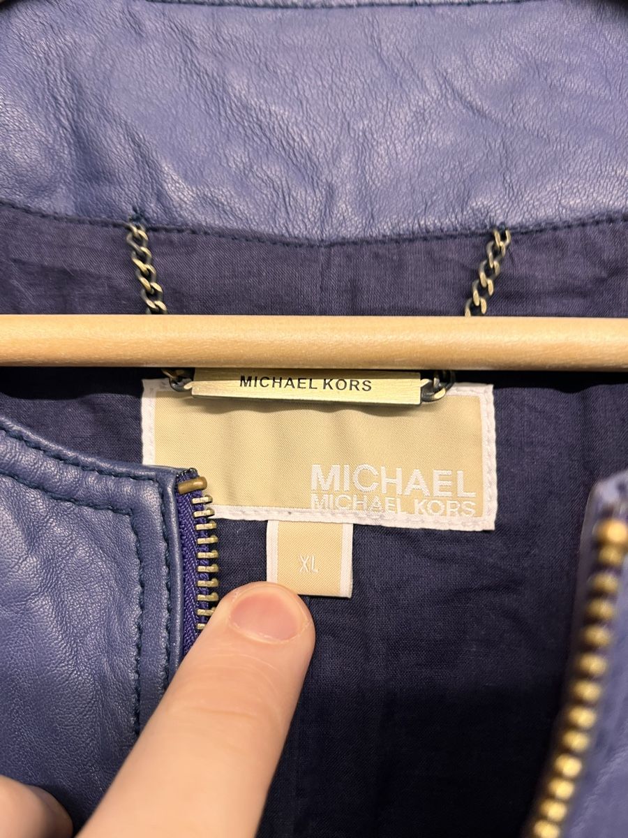 Michael Kors Giacche: Michael Kors  Leather Jacket, Size XL  – Usato da Lausanne venduto da Danash 5