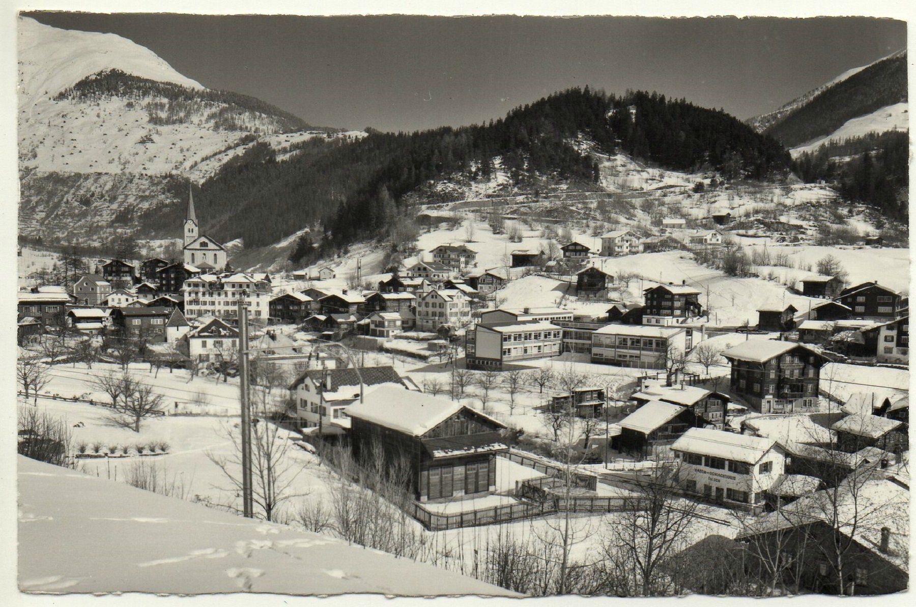 Cartoline postali: FIESCH Wasch und Schlachthaus – Nuovo (secondo la descrizione) da Jona venduto da philajona