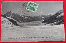 Stat. Junfaujoch - Blick auf Aletchgletscher / Top-Vollstemp