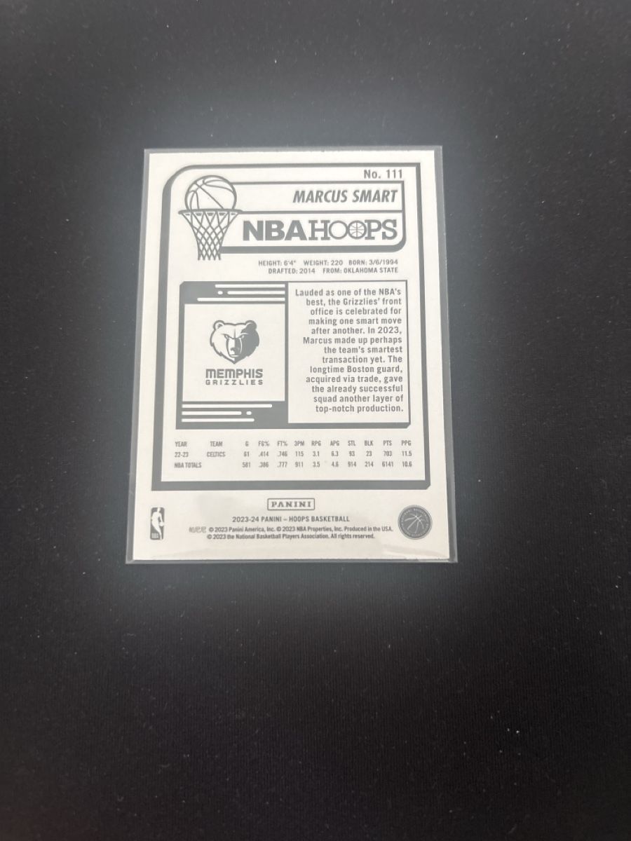Nba Carte collezionabili: NBA Hoops - Marcus Smart - Memphis Grizzlies – Usato da Kaiseraugst venduto da Baum_12 1