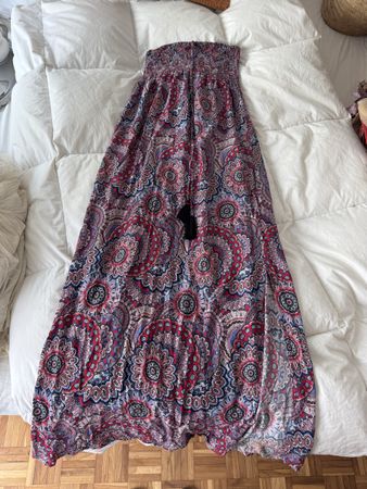 Robe longue d'été à pompoms ☀️ très jolie | Taille M