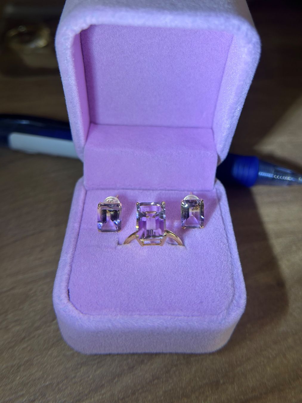 Altri gioielli: Amethyst Ring and Earring Set. – Nuovo (secondo la descrizione) da Tägerwilen venduto da jna_5zmg 5