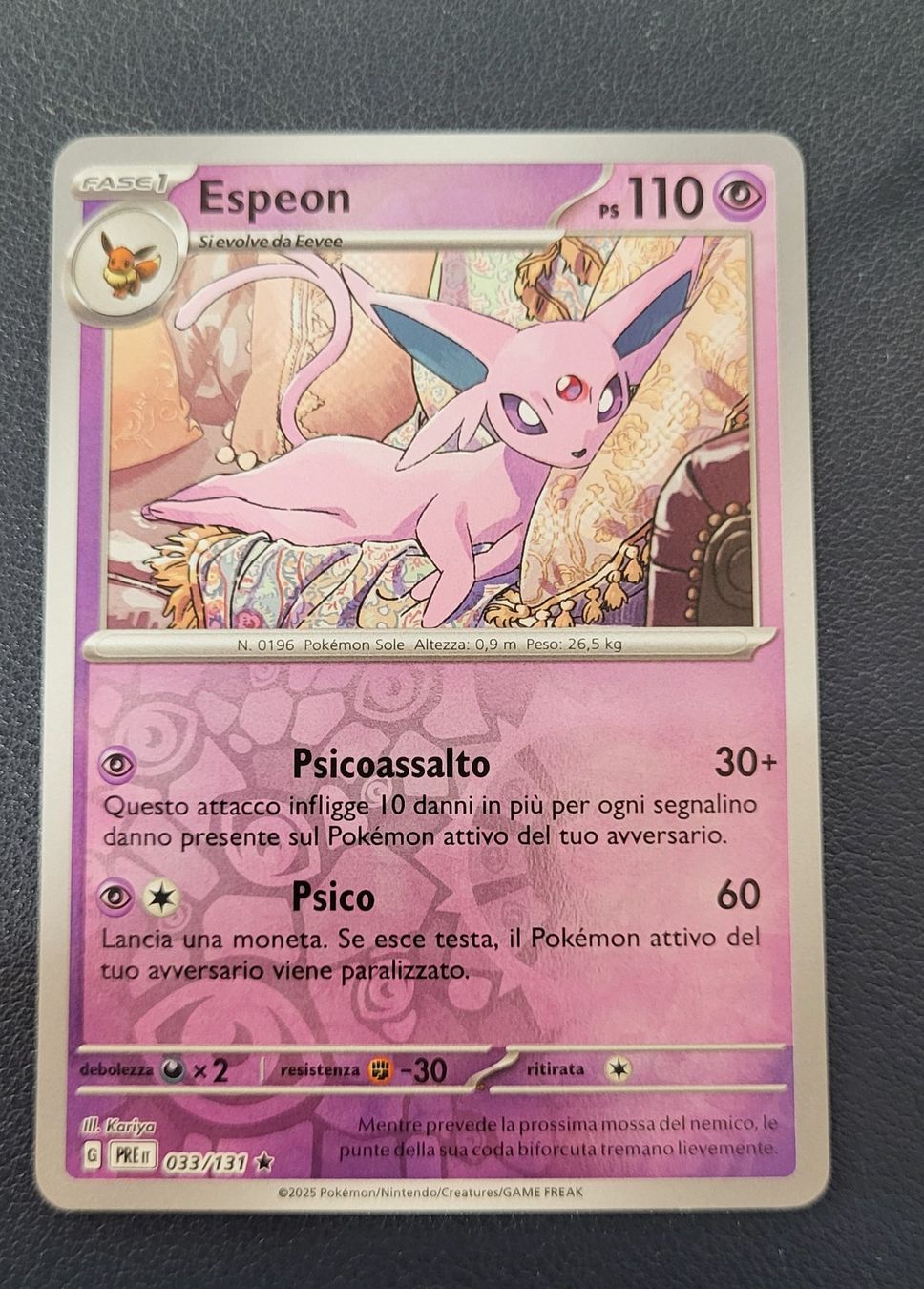 Pokémon Carte collezionabili: Pokemon 033-131 Espeon Rara Reverse ITA – Usato da Lugano venduto da pan_5zpg