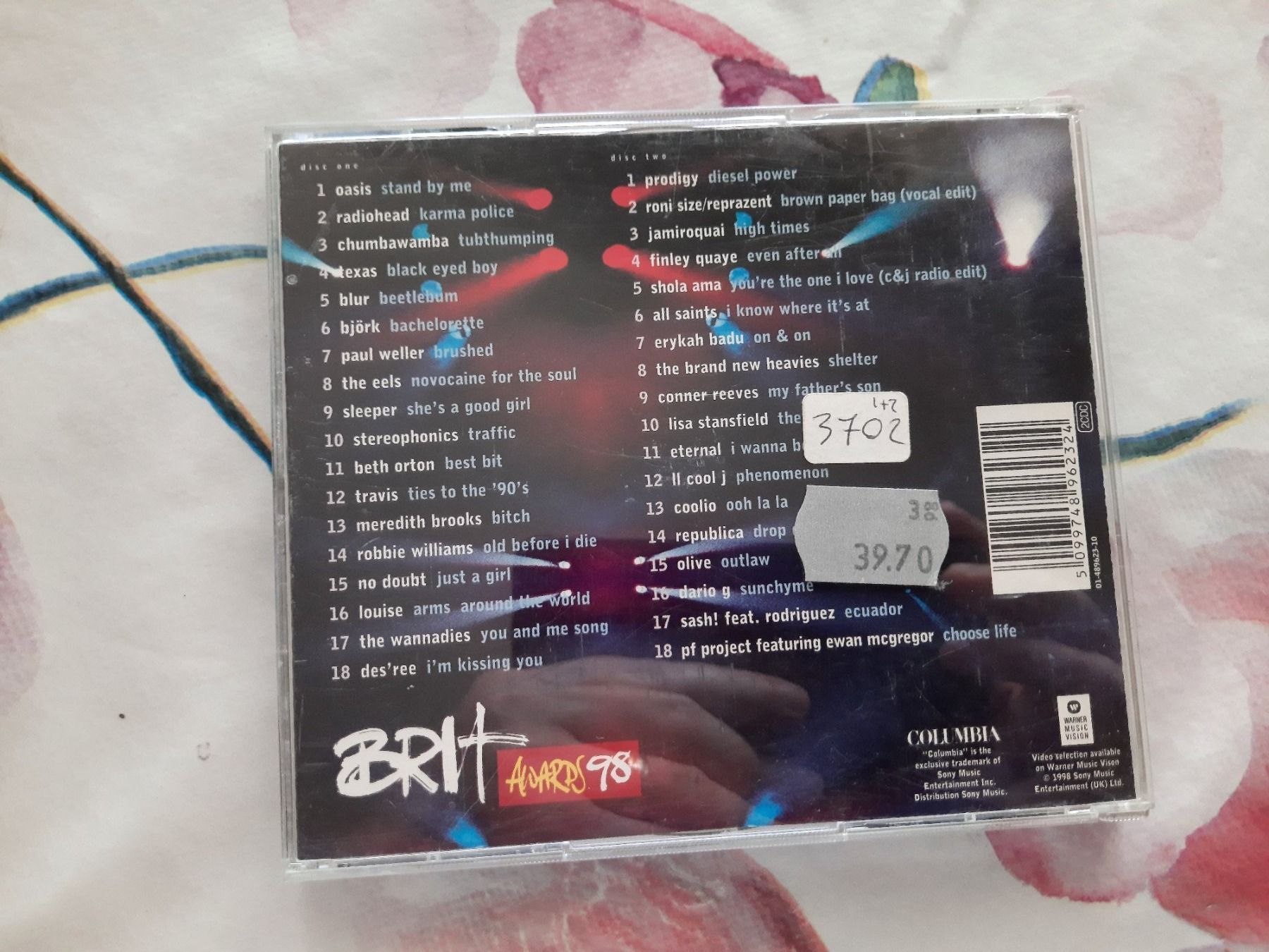 CDs: CD Brit Awards 1998 2Cds – D'occasion à Pully par bro_n52j 1