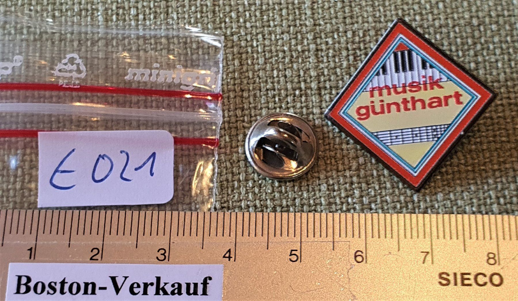 Placchette & Badge: E021 - Pin Musik Günthard – Usato da Reinach BL venduto da Boston-Verkauf 2