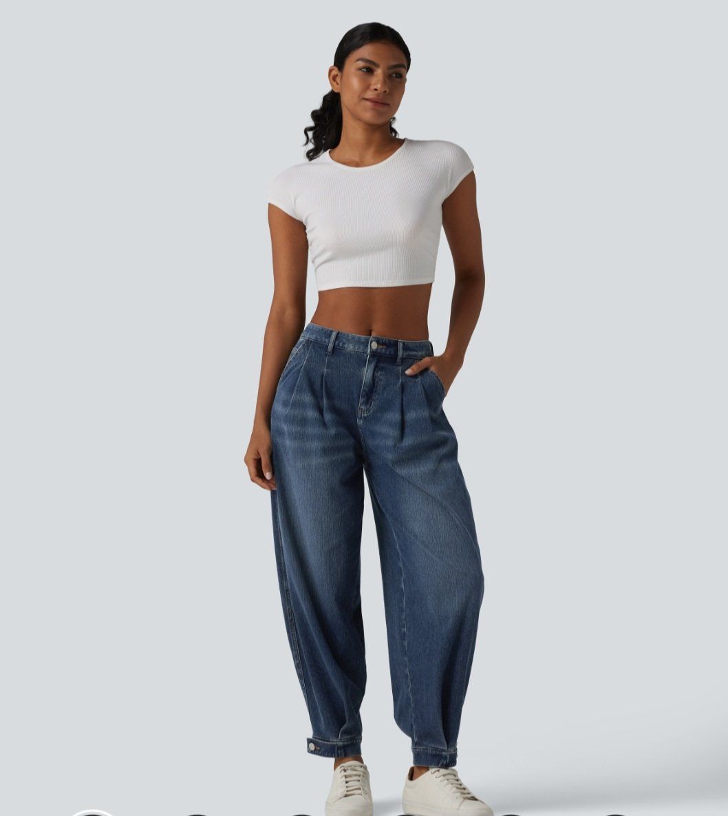 Halara Pantaloni: Halara trend jeans hose ballon – Usato da horn venduto da CherryCrow