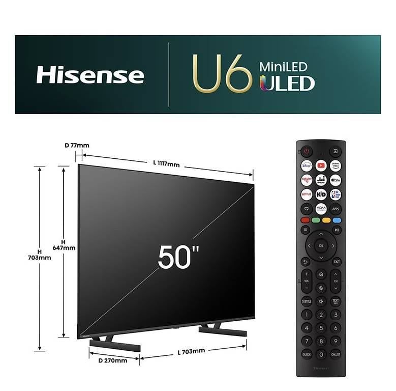 Televisori: Hisense 50U6NQ TV – Usato da Baden venduto da ali_kx85 2