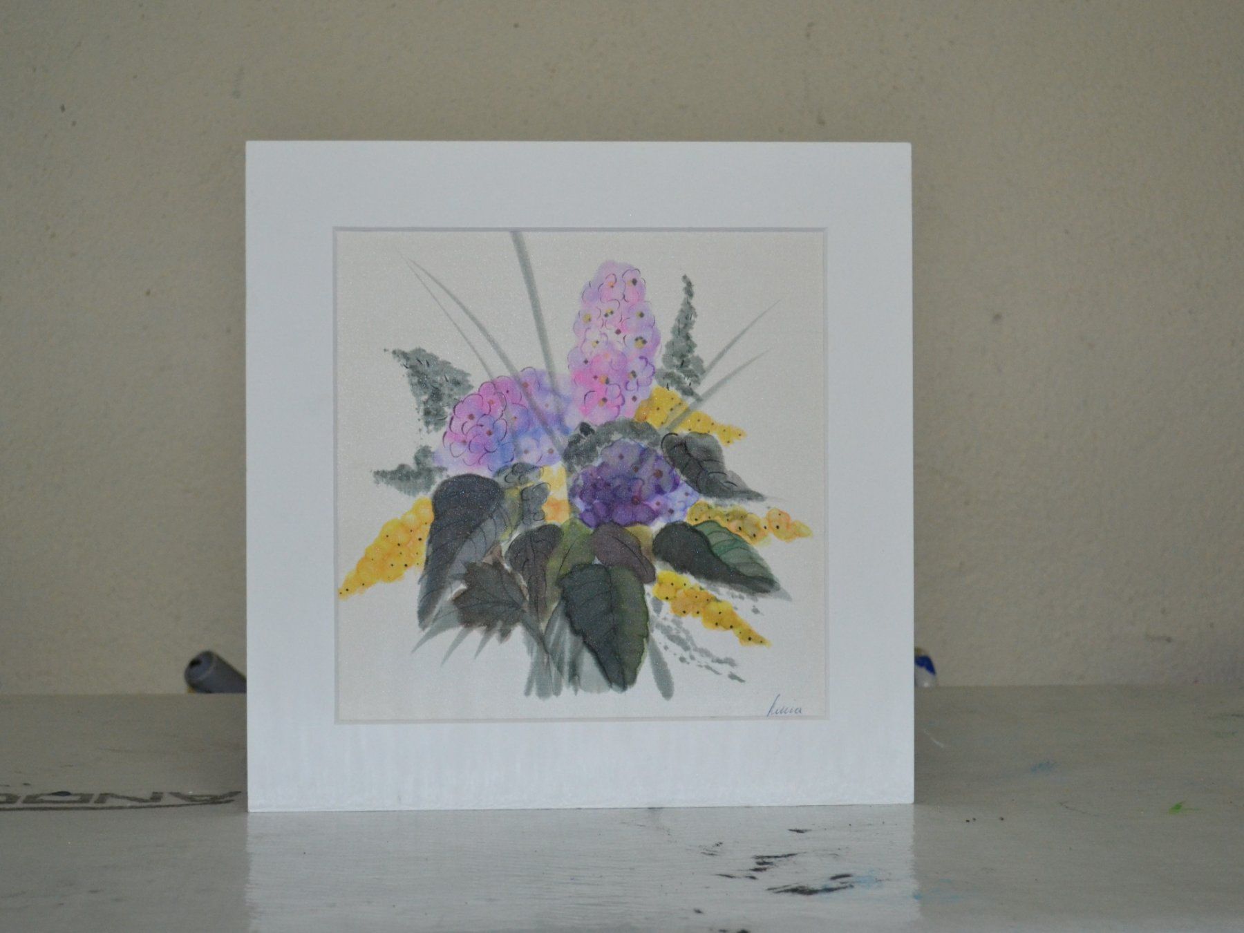 Foto & Immagini: 30x30 Aquarell-Seide – Nuovo (secondo la descrizione) da Wolfhalden venduto da Zinauktion
