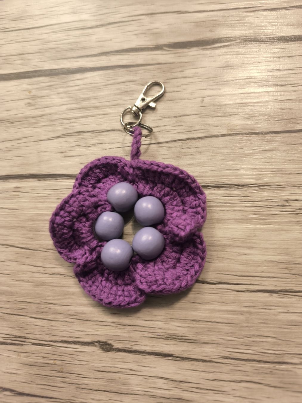 Schlüsselanhänger & - bänder: Porte-clés fleur en crochet  – Neu (gemäss Beschreibung) aus Prilly von jjk-crochet