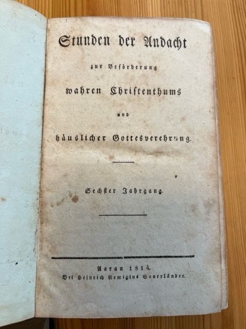 Libri: Stunde der Andacht 1816 – Usato da Degersheim venduto da Rrimi 4