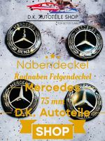 Mercedes 75mm Nabendeckel Radnaben Nabenkappen Felgendeckel