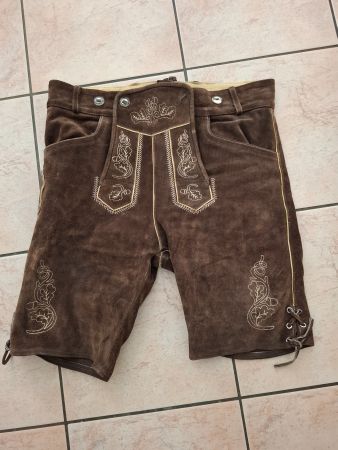 Kurze Lederhose Tracht braun Grösse L guter Zustand