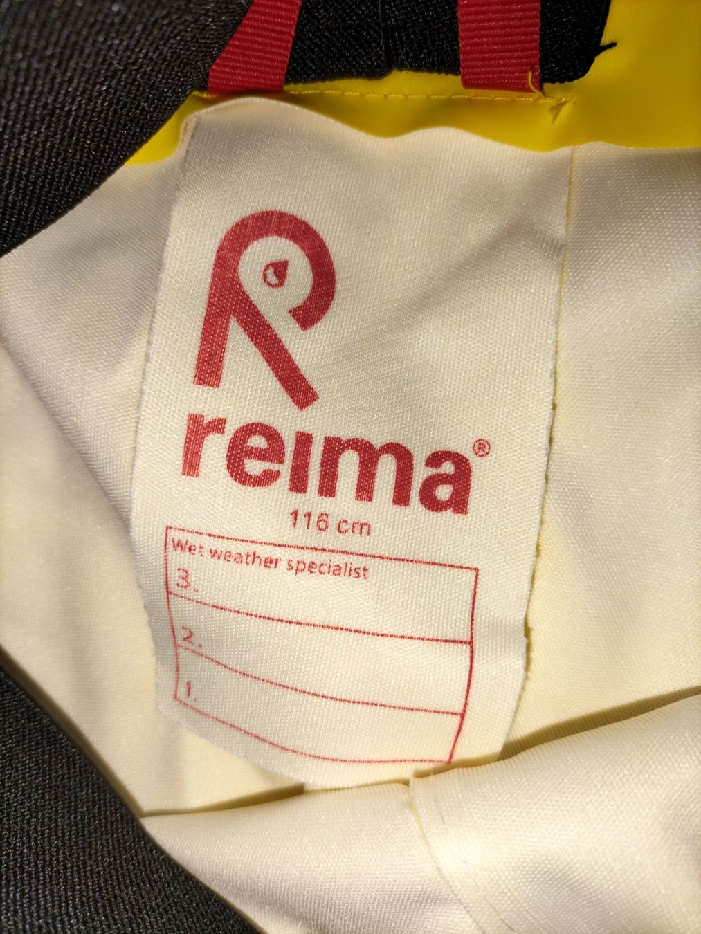 Reima Hosen: Reima Regen Latzhose Gr. 116 – Gebraucht aus Neerach von  1