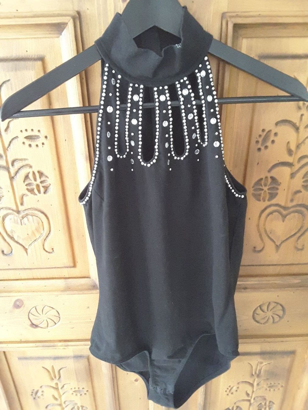 Top: Edles Kurzarmbody Gr. M mit " Strass" – Nuovo (secondo la descrizione) da Boppelsen venduto da tigimohrli