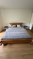 Doppelbett Vollholz Eiche