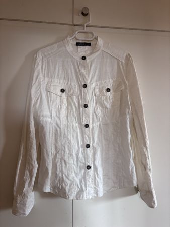 Marc Cain Leinenjacke, Grösse N6, weiss, Top Zustand!