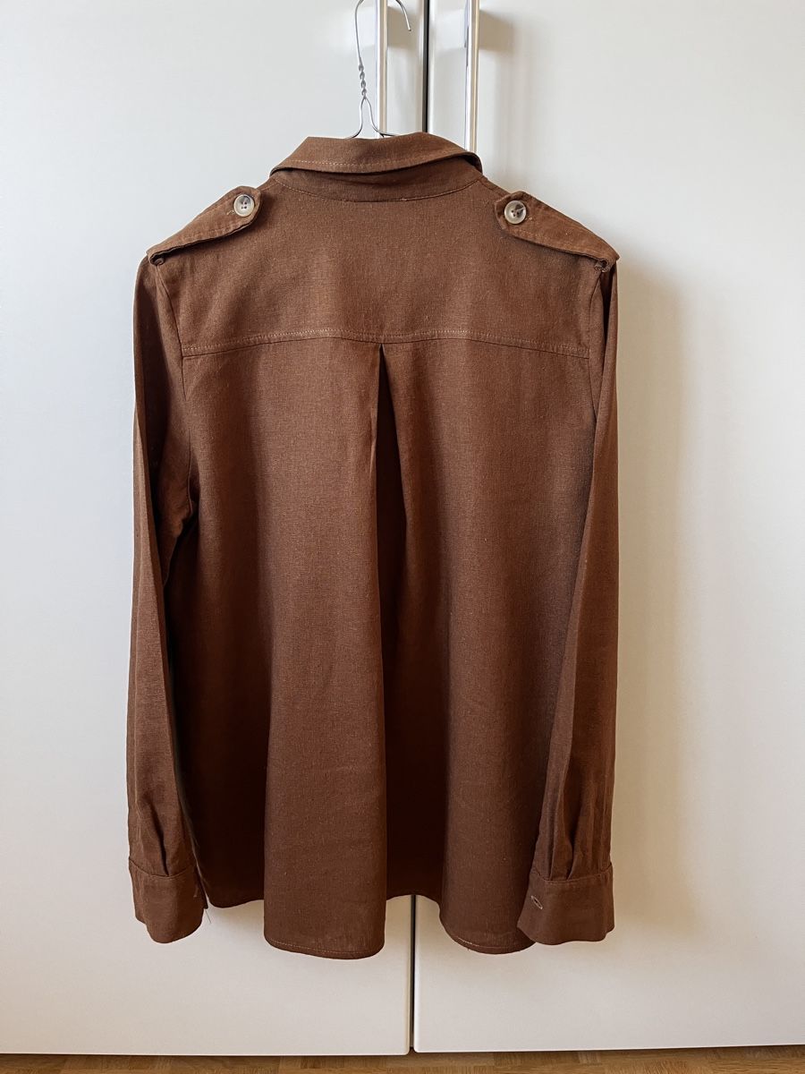 Giacche: Vicolo Leinen Jacke Braun Gr. S – Usato da Zürich venduto da Kleanthy 1