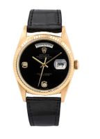 Rolex Day-Date 36 18038 Yellow Orig. Rolex Service Onyx Dial