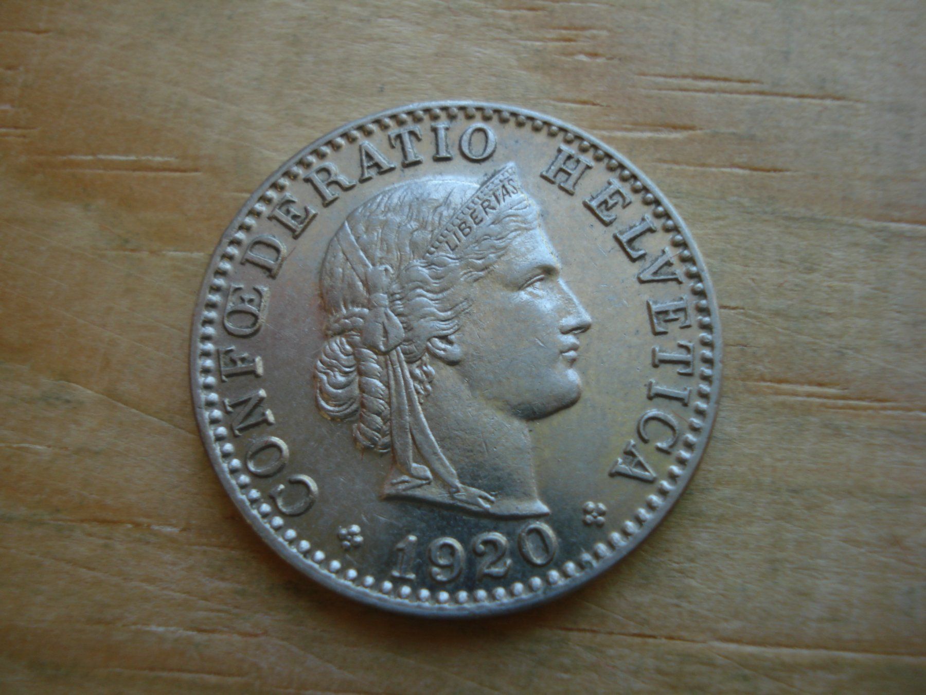 Tutti le monete: (S1) 20 Rappen 1920 – Usato da Erlach venduto da Net-Coins