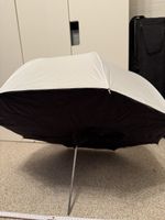 Fotostudio Durchlichtschirm schwarz weiss neuwertig