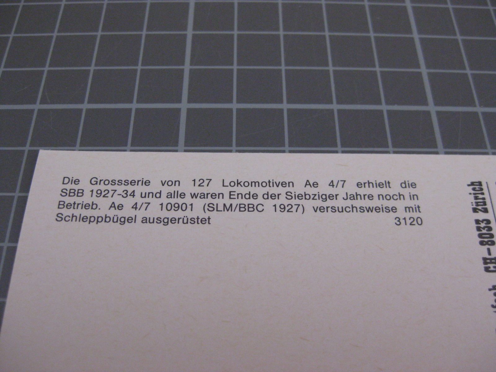 Cartoline postali: AK SBB Ae 4/7 mit Versuchsstromabnehmer – Nuovo (secondo la descrizione) da Malters venduto da Marosko 2