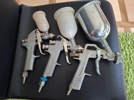 3 Spritzpistolen / Lackierpistolen Air Gunsa - Made in Italy